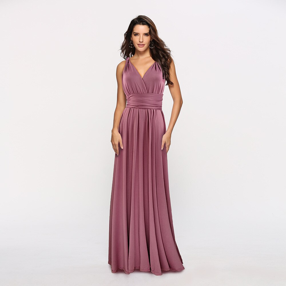 Sexy maxi abiti da damigella d'onore Abiti lunghi da festa multiway Swing Dress convertibile Infinity Robe damigelle d'onore Boho abito da donna - Bridetobe.it