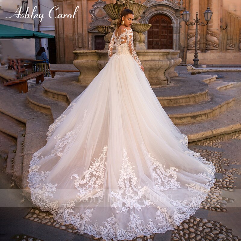 Abito da sposa a sirena sexy 2023 innamorato manica lunga treno staccabile 2 in 1 abiti da sposa in pizzo abiti da sposa - Bridetobe.it