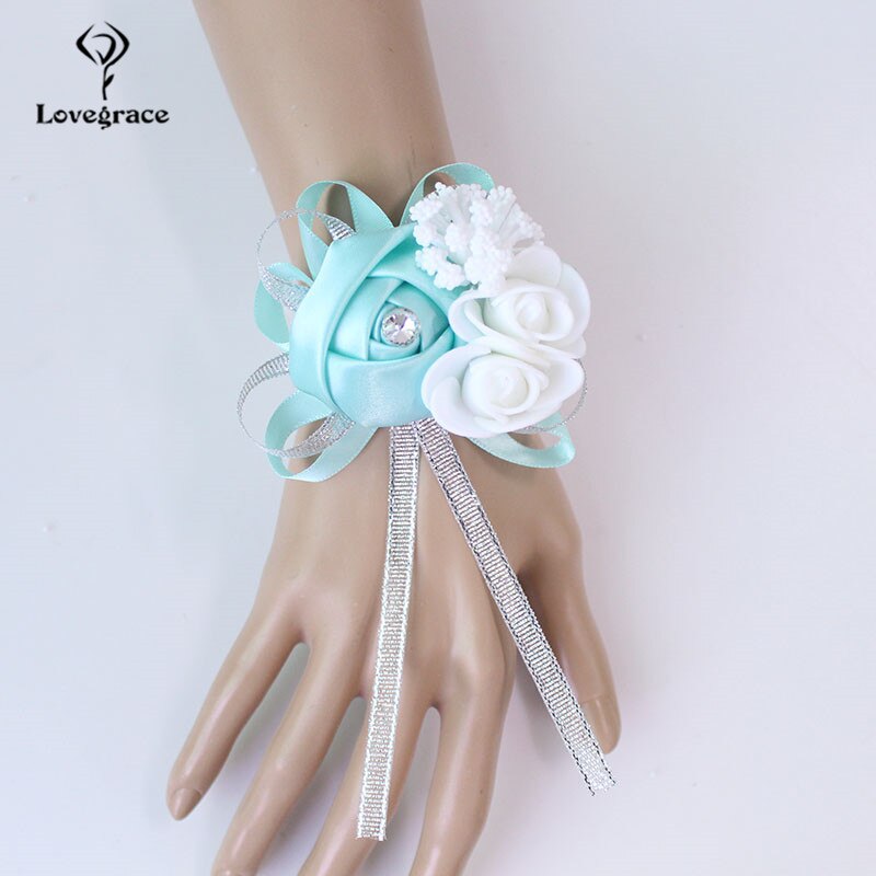 Bouquet Corsage Guador 2 Set Artificiale Fiore di Rosa Spilla