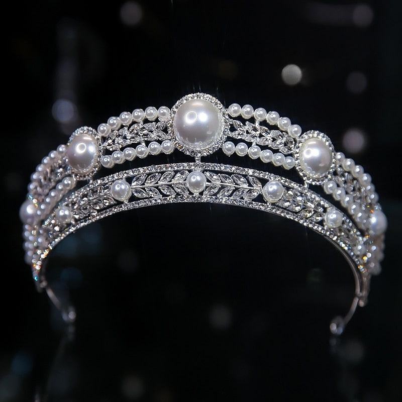 Diademi nuziali di cristallo di colore argento diverso di lusso Corona di strass Pageant Diadema Collares Copricapo Accessori per capelli da sposa - Bridetobe.it