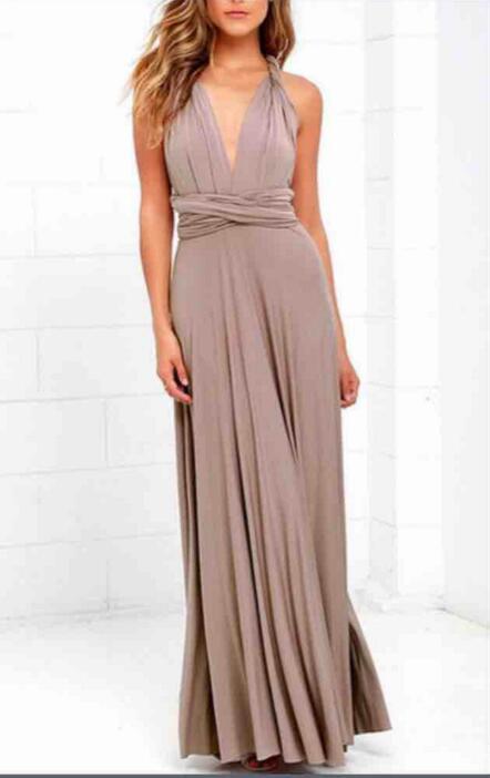 Sexy maxi abiti da damigella d'onore Abiti lunghi da festa multiway Swing Dress convertibile Infinity Robe damigelle d'onore Boho abito da donna - Bridetobe.it