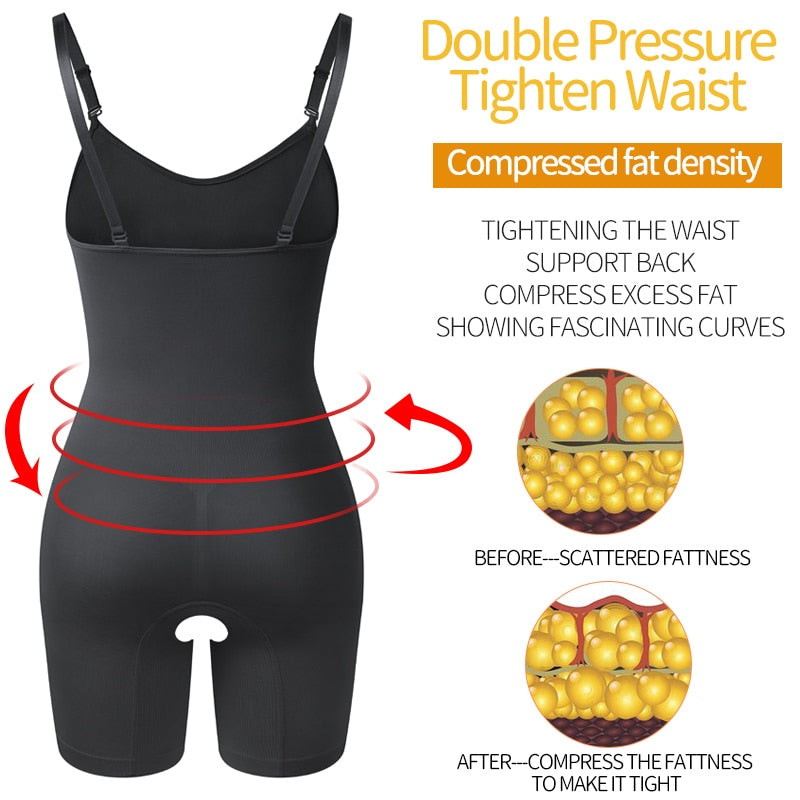 Body Shaper Intimo Modellante a Tutta Lunghezza per Donna, Controllo Addominale, Modellatura del Corpo, Sollevamento Glutei, Dimagrimento delle Cosce, Modellatori Addominali