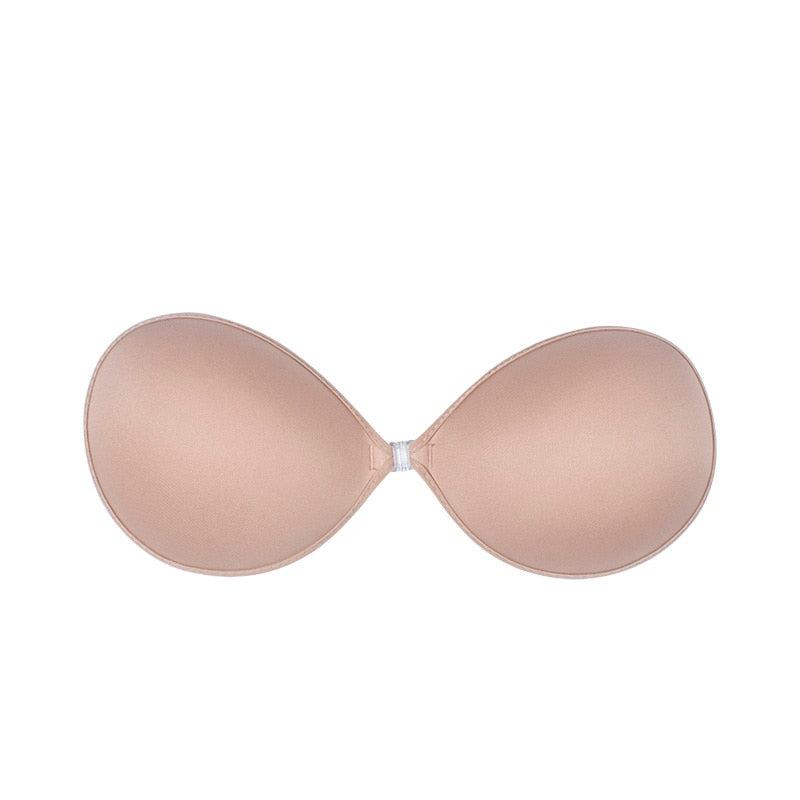 Reggiseno in silicone invisibile push-up, sexy, senza spalline, adesivo sul retro, per potenziare il seno delle donne, copertura capezzolo