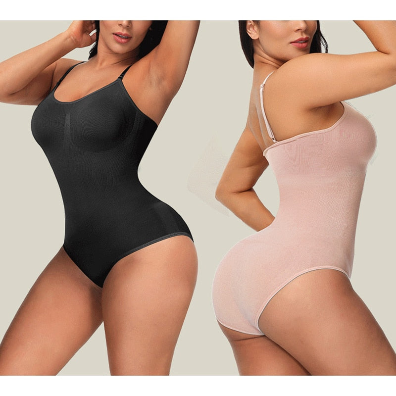 Set Body Shapewear a 2 pezzi - Modellatore per il corpo delle donne, controlla l'addome, snellisce le cosce e solleva il sedere