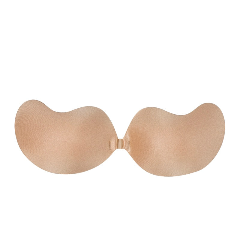 Reggiseno in silicone invisibile push-up, sexy, senza spalline, adesivo sul retro, per potenziare il seno delle donne, copertura capezzolo