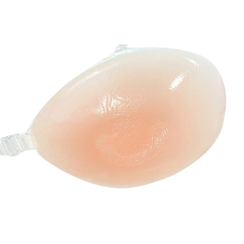 Reggiseno in silicone invisibile push-up, sexy, senza spalline, adesivo sul retro, per potenziare il seno delle donne, copertura capezzolo