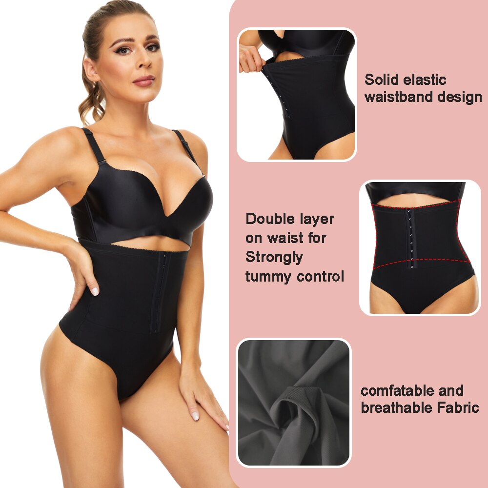 Shapewear perizoma per donna modellatore per il corpo, mutandine a vita alta, controllo pancia