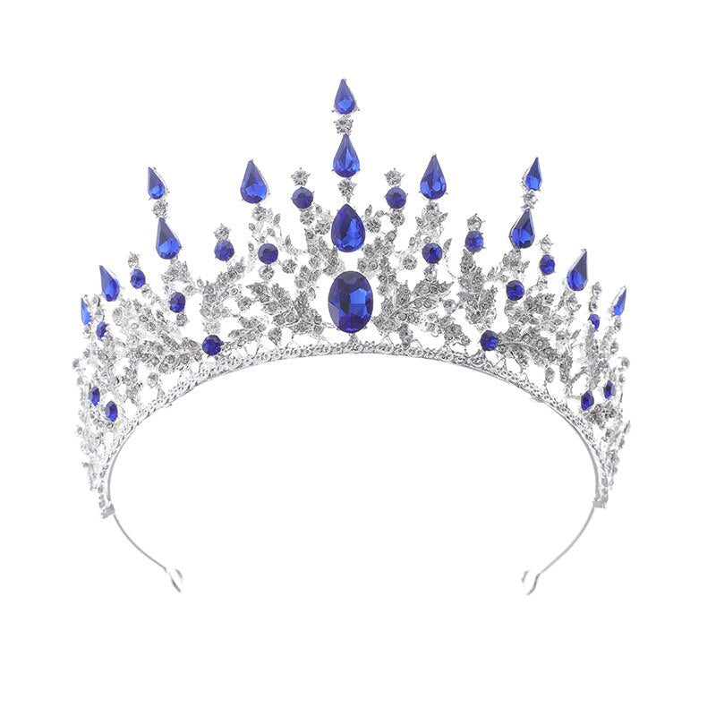 Fasce barocche vintage Diademi di cristallo viola Corone Sposa Noiva Copricapo Nuziale Festa nuziale Gioielli per capelli Corona di strass - Bridetobe.it