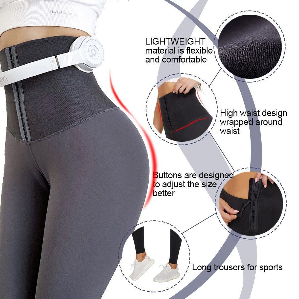 Leggings modellanti a vita alta per donna con controllo addominale