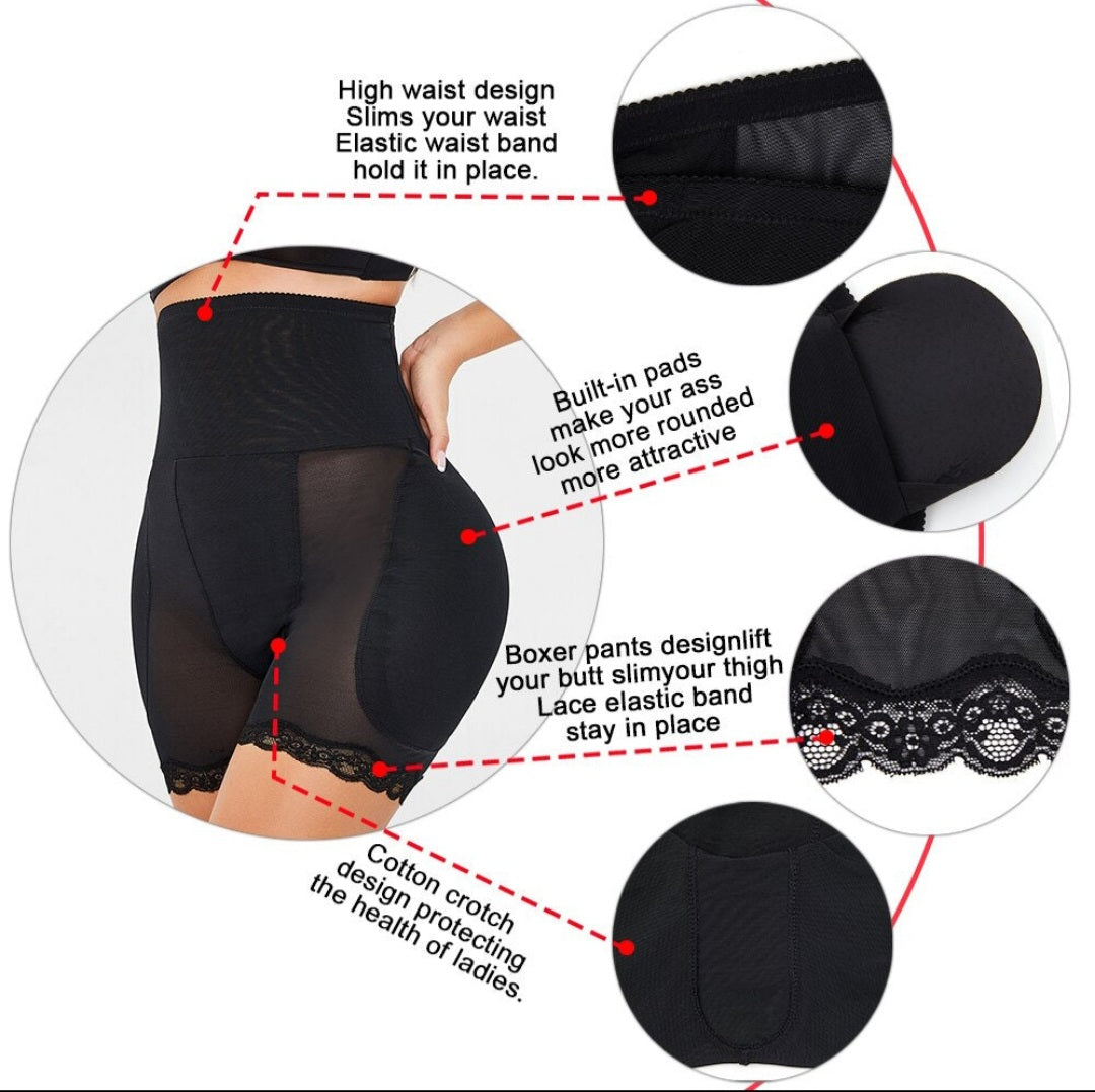 Butt Lifter Panties with Abdominal Control for Women - Body Shaper with Hip Emphasis and Butt Lift