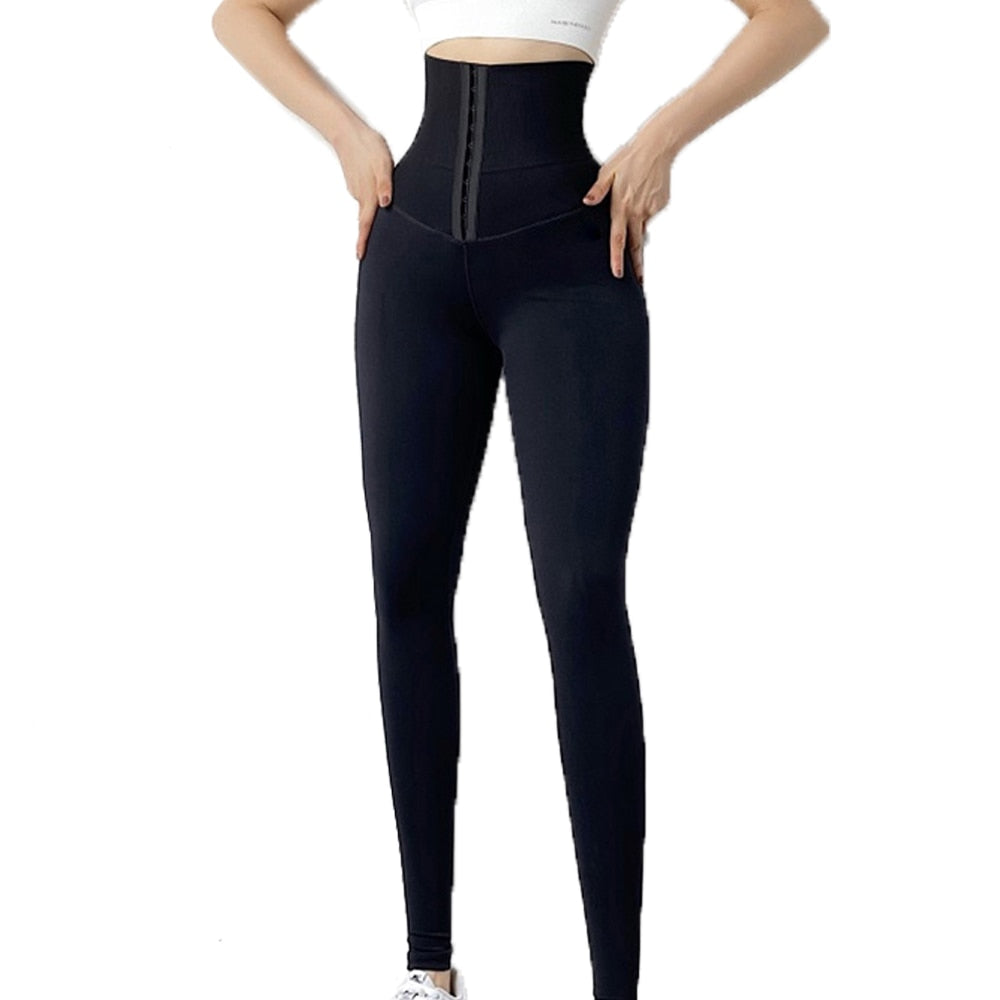 Leggings modellanti a vita alta per donna con controllo addominale