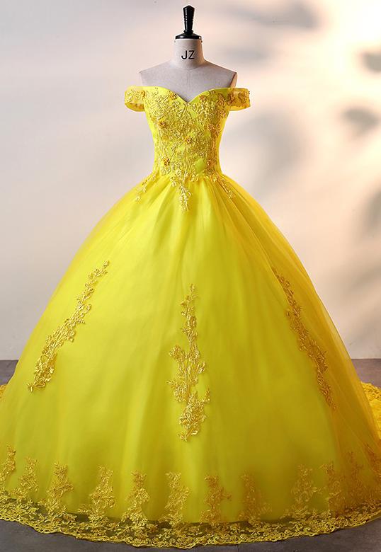 Abito da Quinceanera con Strascico: Elegante Abito da Ballo Scollo a Barchetta, lussuoso Abito da Festa Taglie Forti, Abito da Ballo da Sera