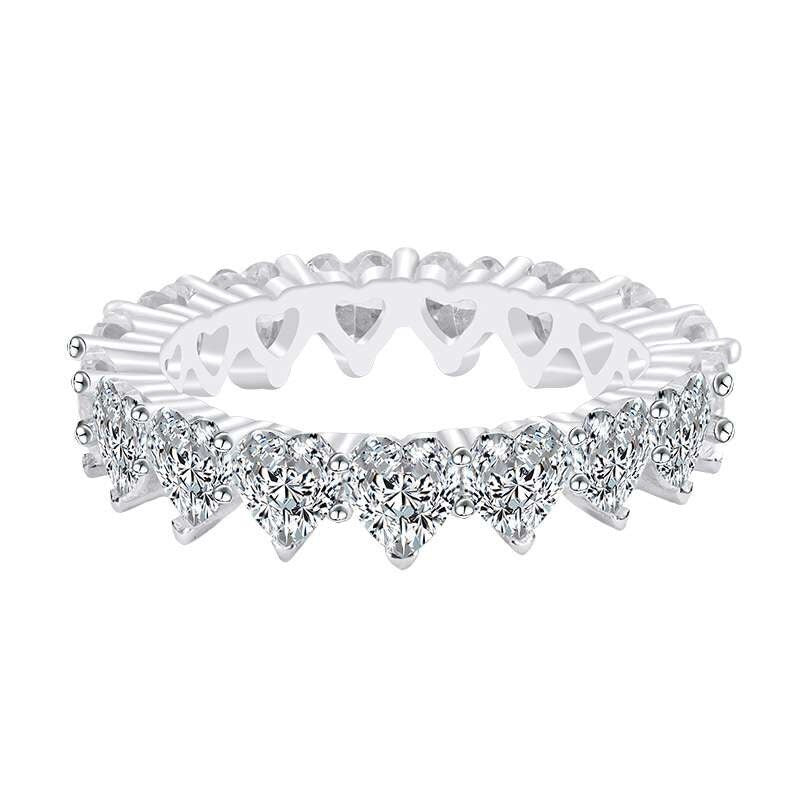 Anello Fidanzamento Donna Nbsameng – Argento 925 Con Zircone Blu, Taglie 6-7-8-9, Regalo Elegante - 3