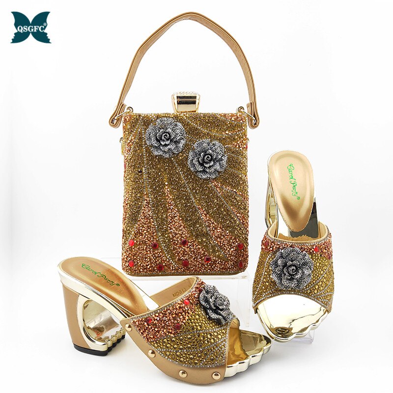 Scarpe e Borsa Set in Cristallo di Alta Qualità con Design Floreale Artigianale Italiano per Donne Sposa - Bridetobe.it