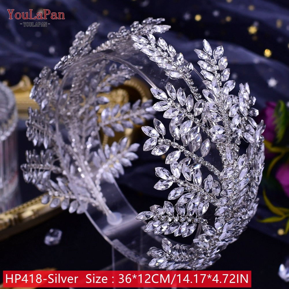 Accessori capelli sposa di lusso a forma di fiore in cristallo con Strass - Bridetobe.it