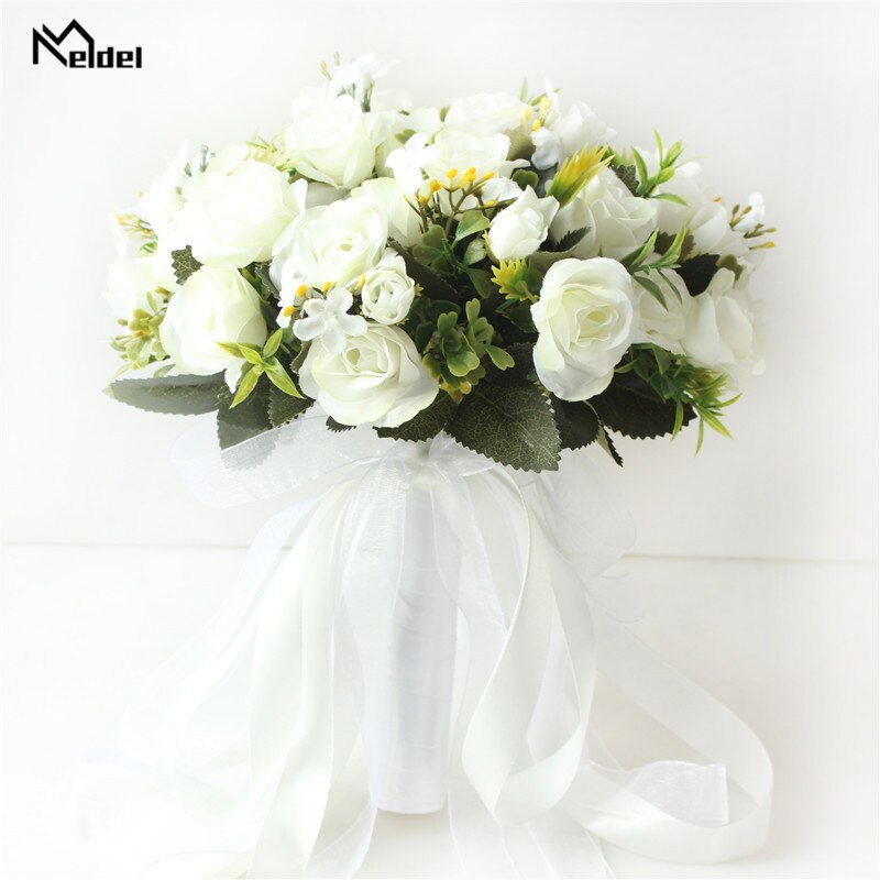 Bouquet da sposa fatto a mano in seta, poliestere e rayon - Bridetobe.it