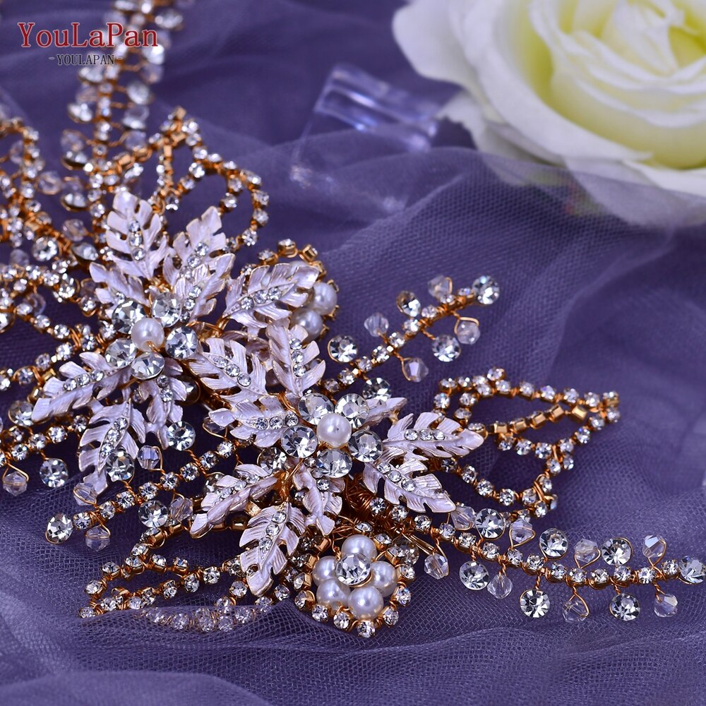 Accessori capelli sposa in lusso floreale con cristalli - Bridetobe.it