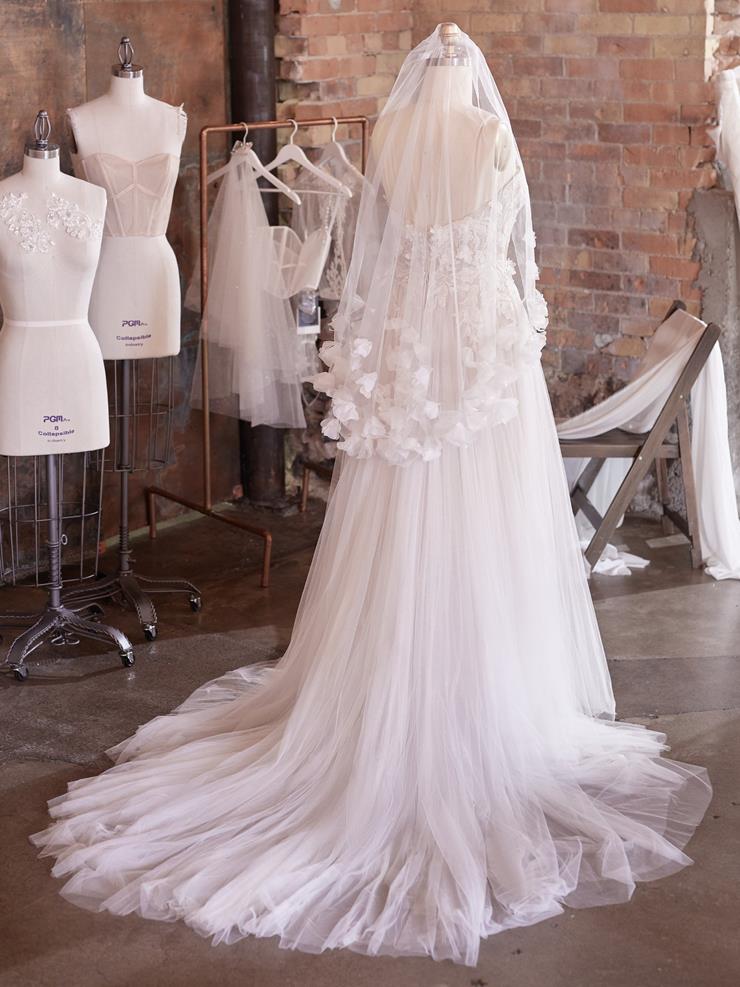 Velo da sposa fatto a mano con fiori 3D - Velo da sposa lussuoso con veli nuziali - Bridetobe.it