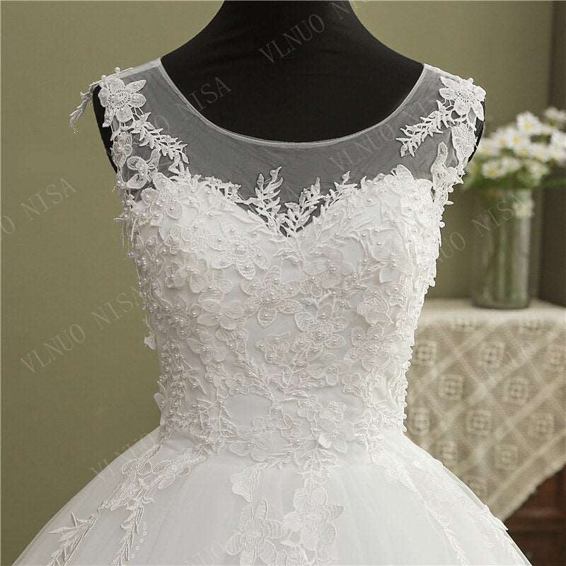 Abiti da sposa economico Robe De Noiva Grande lungo fino al pavimento - Bridetobe.it