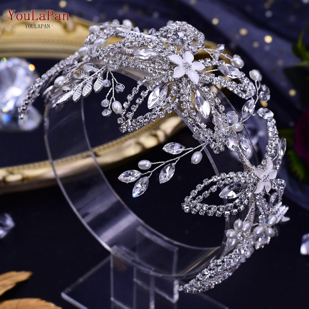 Accessori capelli sposa di lusso in cristalli e strass