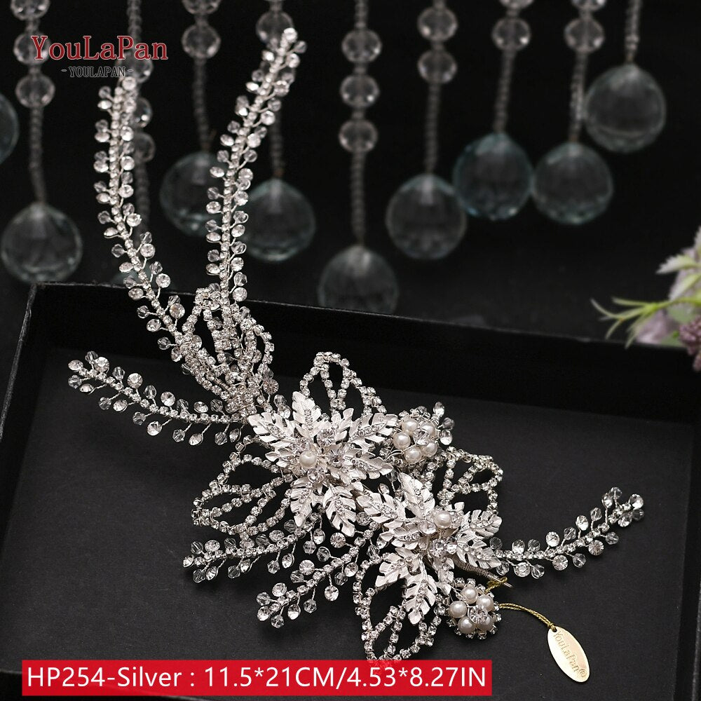 Accessori capelli sposa in lusso floreale con cristalli - Bridetobe.it