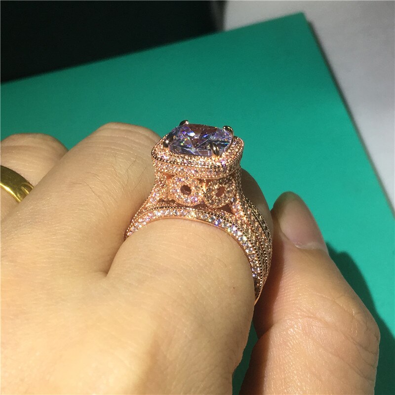 Anelli Da Donna Sottili E Semplici, In Oro Rosa E Argento, Con Zirconi Anelli Da Donna Sottili E Semplici, In Oro Rosa E Argento, Con Zirconi