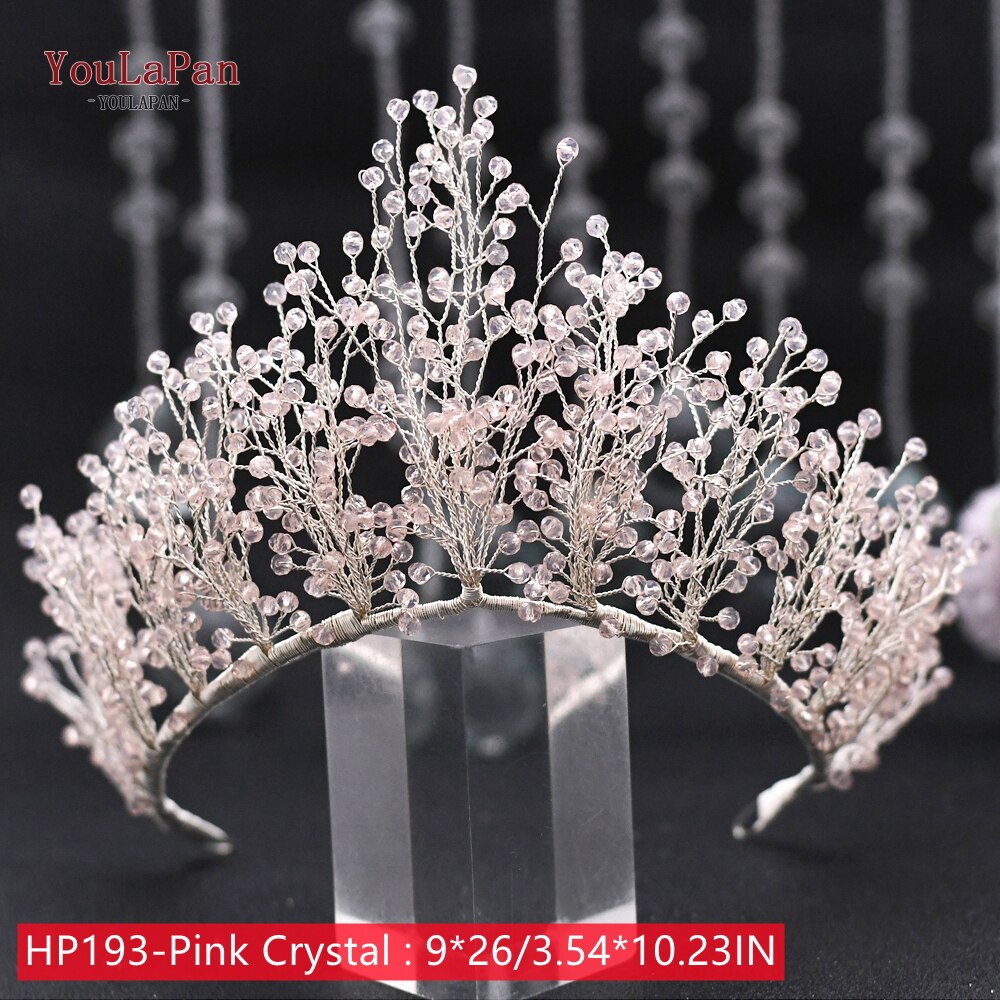 Set di tiara e orecchini da sposa fatti a mano con cristalli - Bridetobe.it