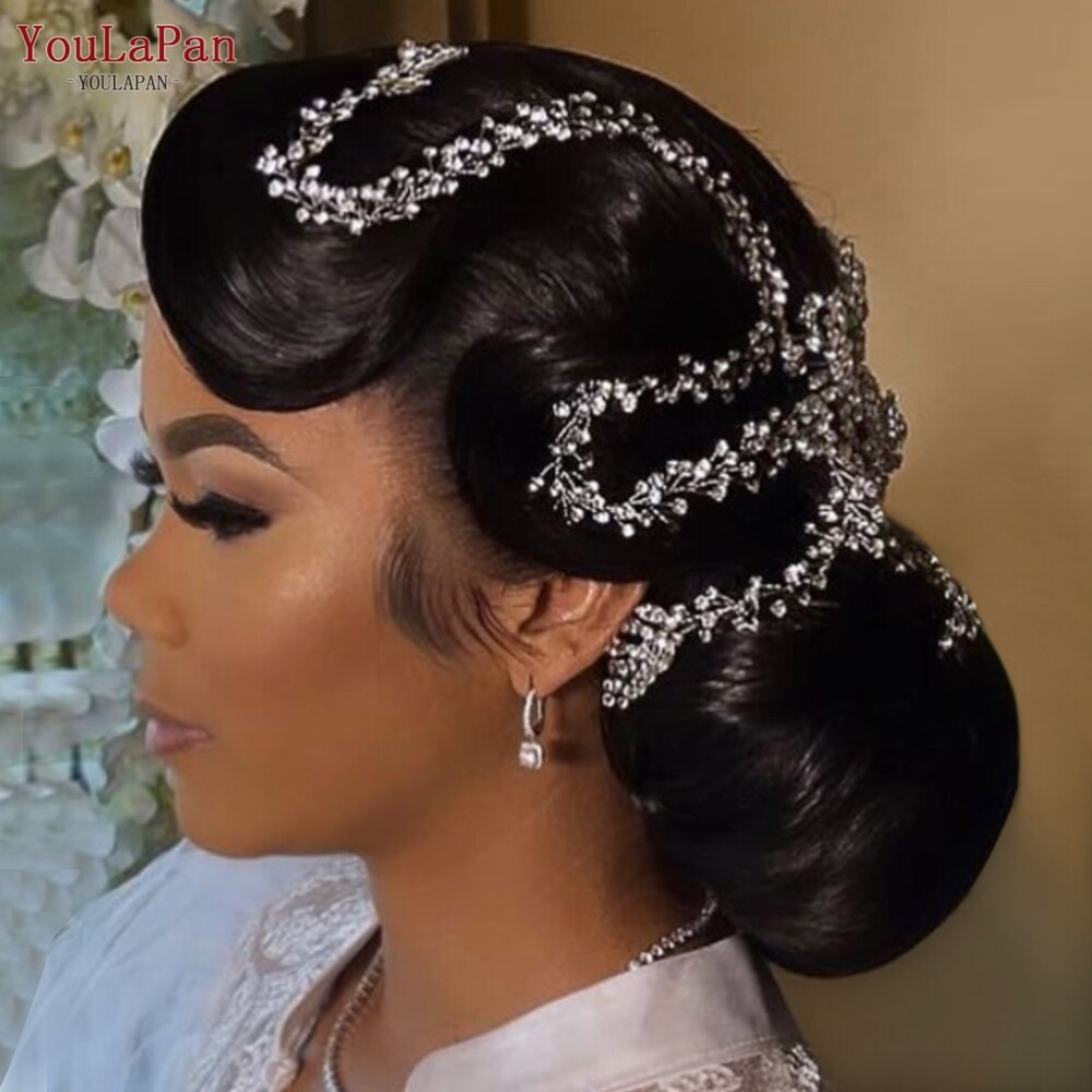 Tiara da sposa in cristallo con accessori per capelli bohémien - Bridetobe.it