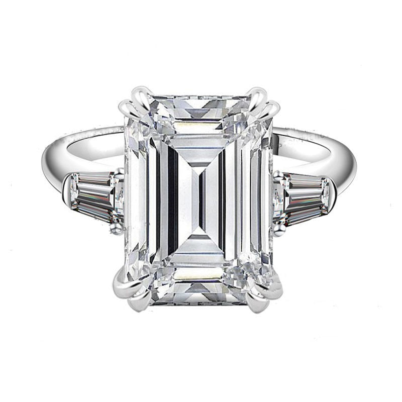 Anello di Fidanzamento in Argento Sterling 925 con Diamante in Zirconia 4ct al 100% - Bridetobe.it