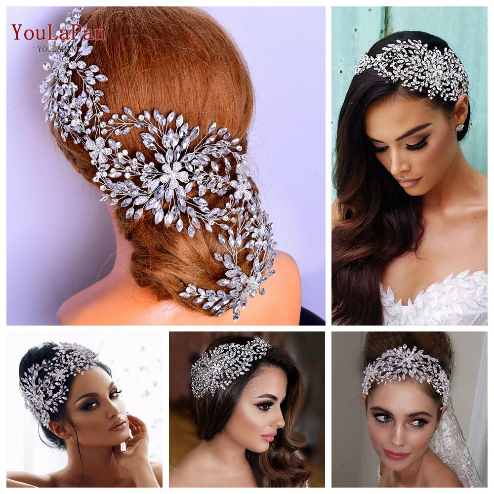 Accessori capelli sposa di lusso con cristallie strass per pettinature: eleganza e raffinatezza per il giorno del matrimonio" - Bridetobe.it