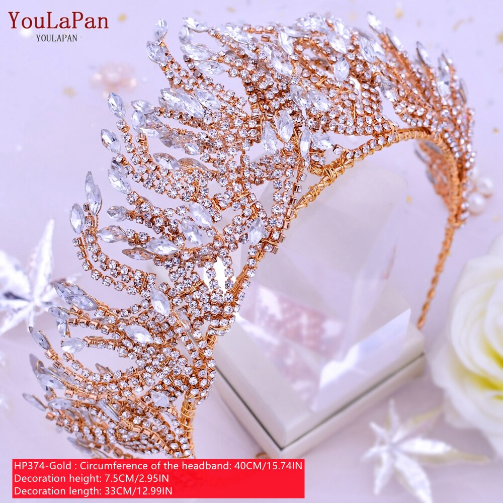 Set di tiara e orecchini da sposa fatti a mano con cristalli - Bridetobe.it