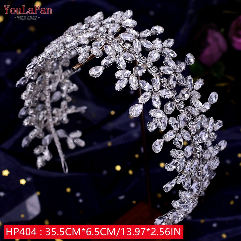 Accessori capelli sposa di lusso a forma di fiore in cristallo con Strass - Bridetobe.it