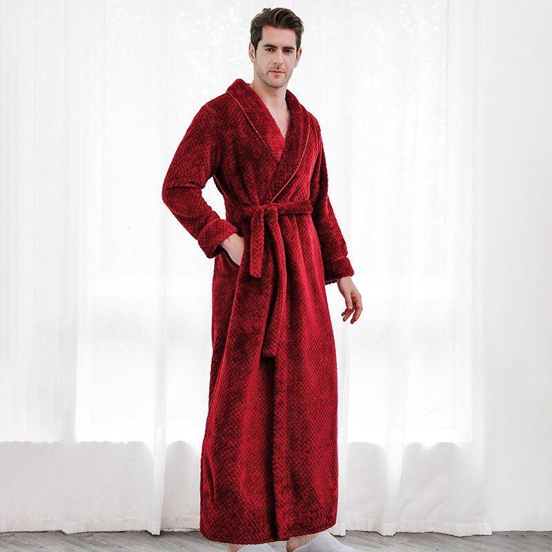 Accappatoio in morbido pile di coral fleece, spesso e caldo, con kimono termico in flanella personalizzabile con nome e data degli sposi. Perfetto come pigiama da notte per uomo e donna. - Bridetobe.it