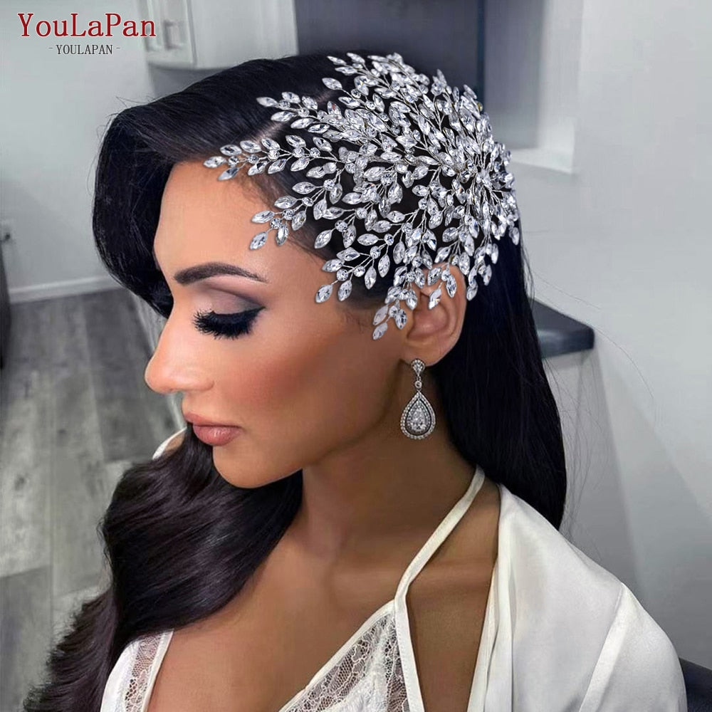 Diadema sposa di lusso con strass e cristalli - Bridetobe.it