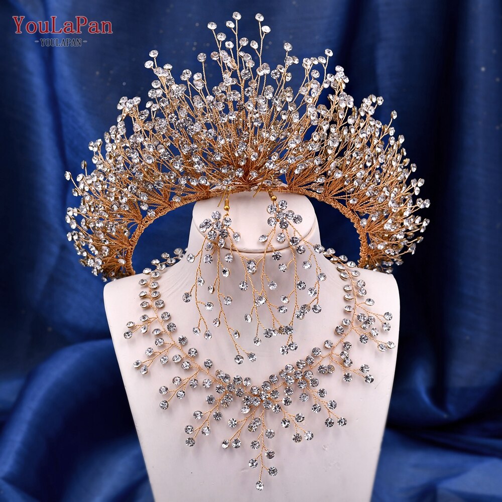 Accessori sposa corona di lusso con strass e cristalli - Bridetobe.it