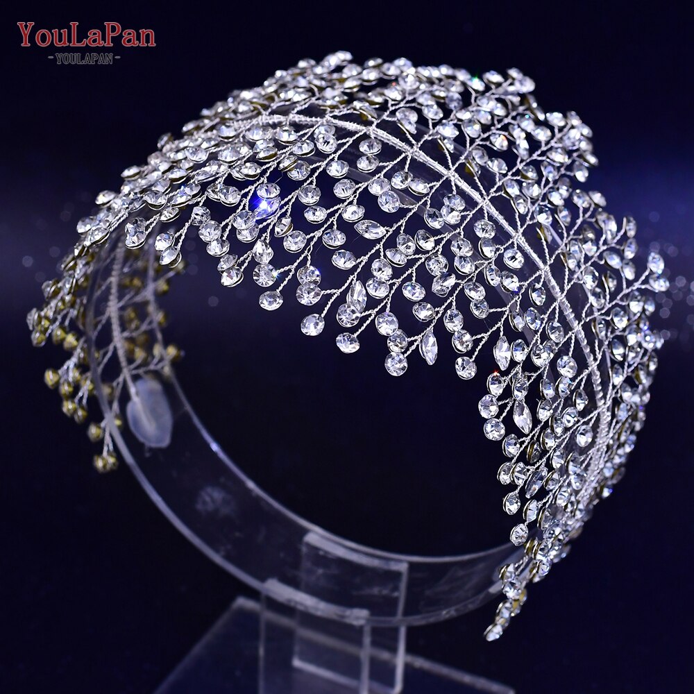 Accessori capelli sposa di lusso a forma di fiore in cristallo con Strass - Bridetobe.it