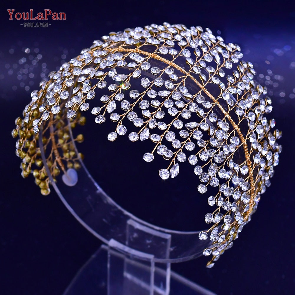 Accessori capelli sposa di lusso a forma di fiore in cristallo con Strass - Bridetobe.it