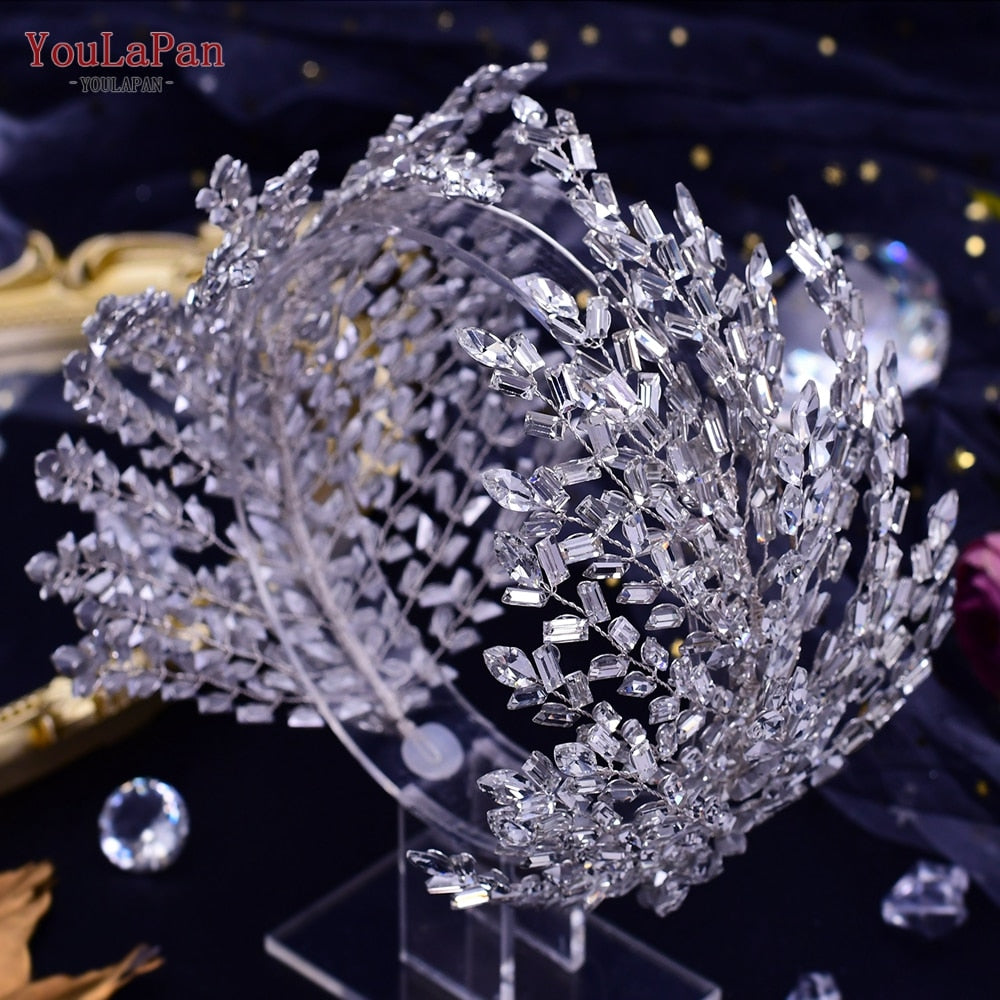 Accessori capelli sposa di lusso a forma di fiore in cristallo con Strass - Bridetobe.it