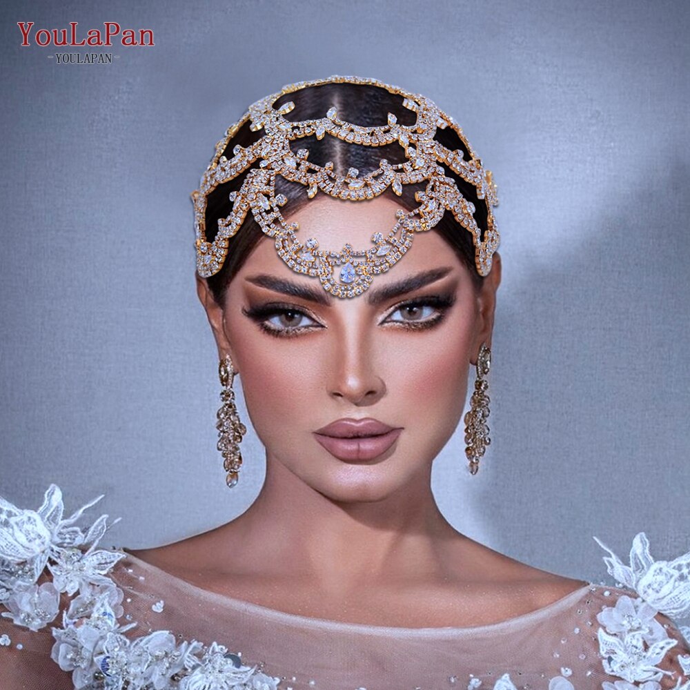 Accessori capelli sposa di lusso in zirconio a forma di fiore con cristalli - Bridetobe.it