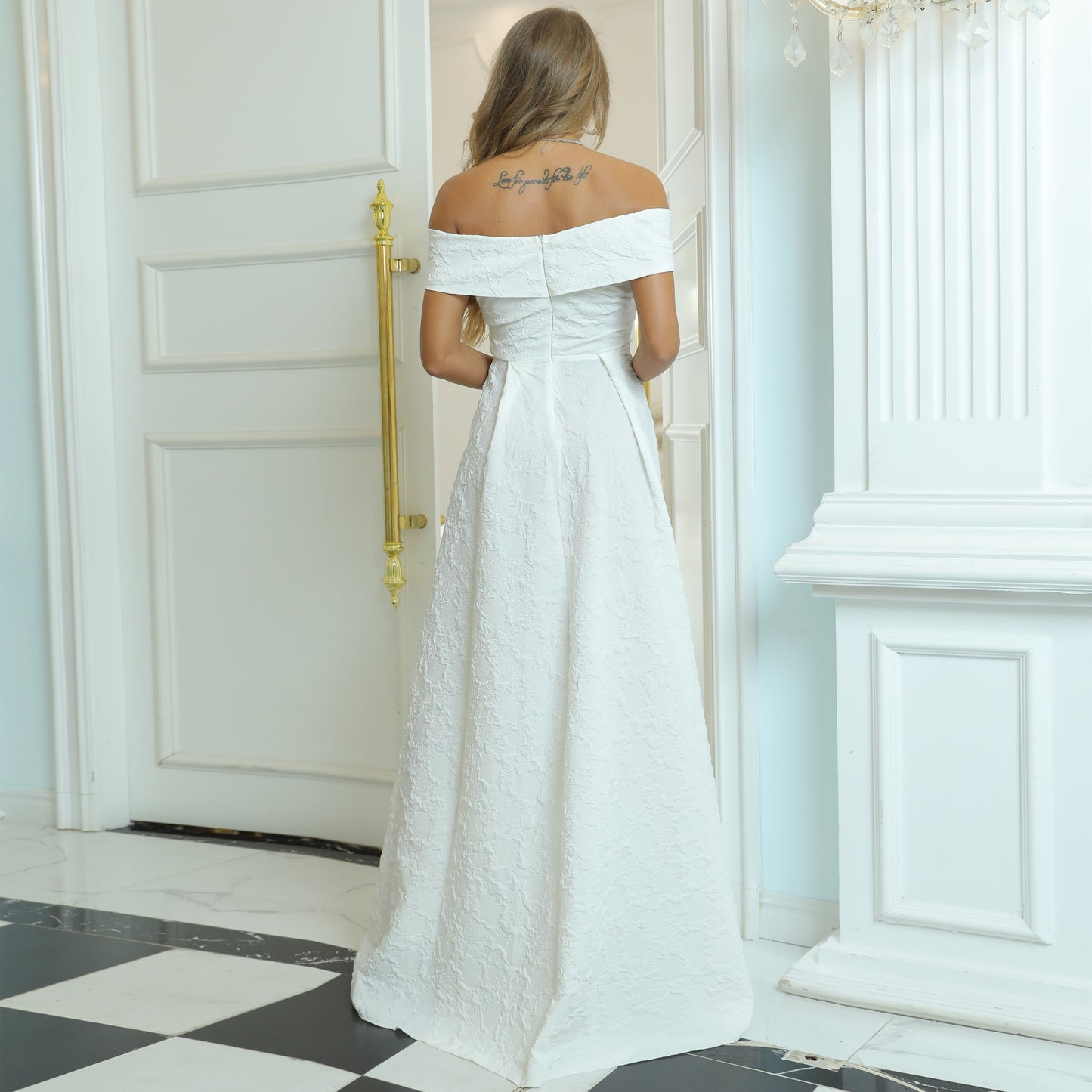 Abito elegante da damigella/off-shoulder sexy per cerimonie e feste - Bridetobe.it