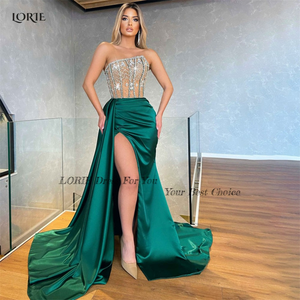 green emerald velvet dress Amazon.com: LORIE One Shoulder Prom Dresses for Women 2026 Aqua Satin  Bridesmaid Dresses with Slit Long Mermaid Evening Gowns Formal 0 :  Clothing, Shoes & Jewelry