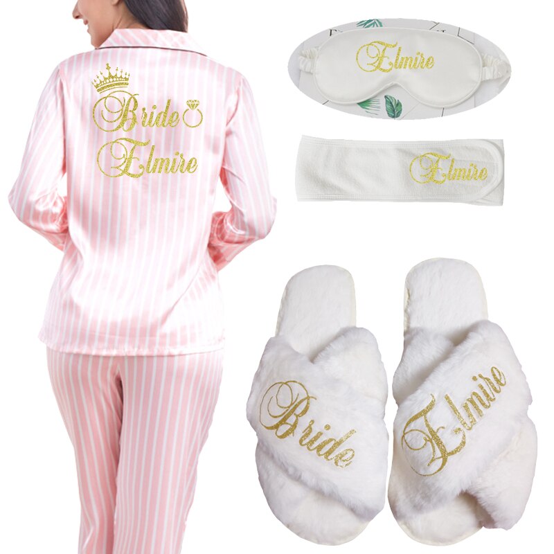 Set Pigiama Seta Finta Personalizzato con Nome per Matrimonio: Comfort e Stile - Bridetobe.it