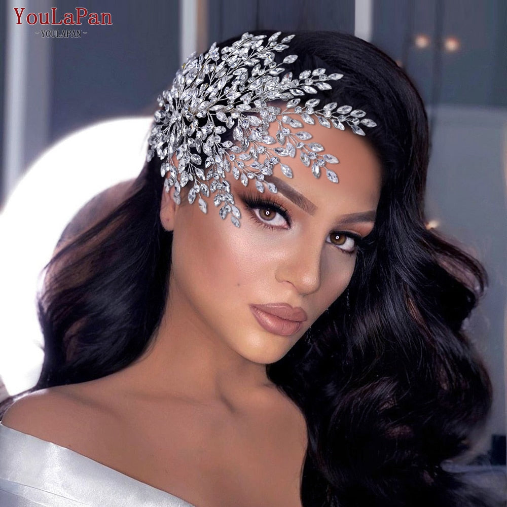 Diadema sposa di lusso con strass e cristalli - Bridetobe.it