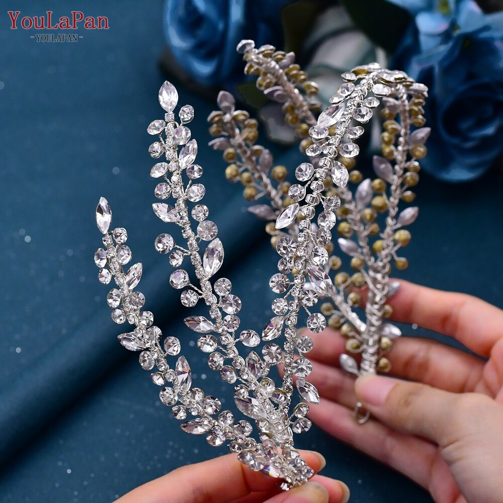 Fascia per Capelli Nuziale di Lusso a Forma di Fiore Fatto a Mano con Strass - Bridetobe.it