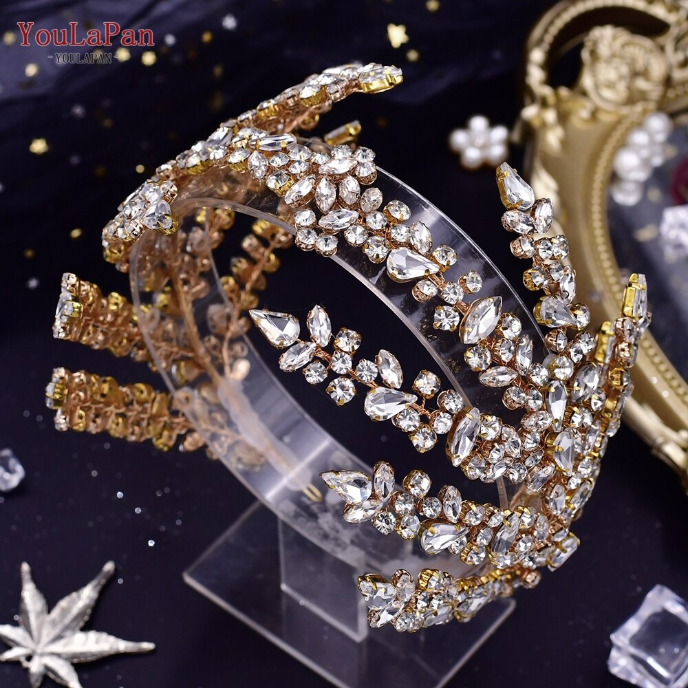 1 Pezzo Di Tiara Sposa In Lega Con Incastonature Di Strass E Cristalli ,  Elegante Accessorio Per Capelli Bianco Per Matrimonio, Ballo Di Promozione,  Festa Di Compleanno