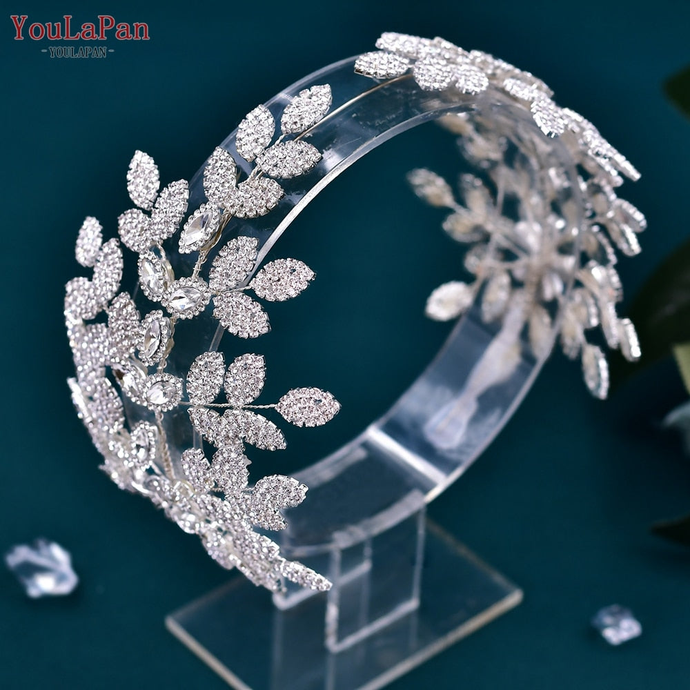 Fascia per Capelli Nuziale di Lusso a Forma di Fiore Fatto a Mano con Strass - Bridetobe.it