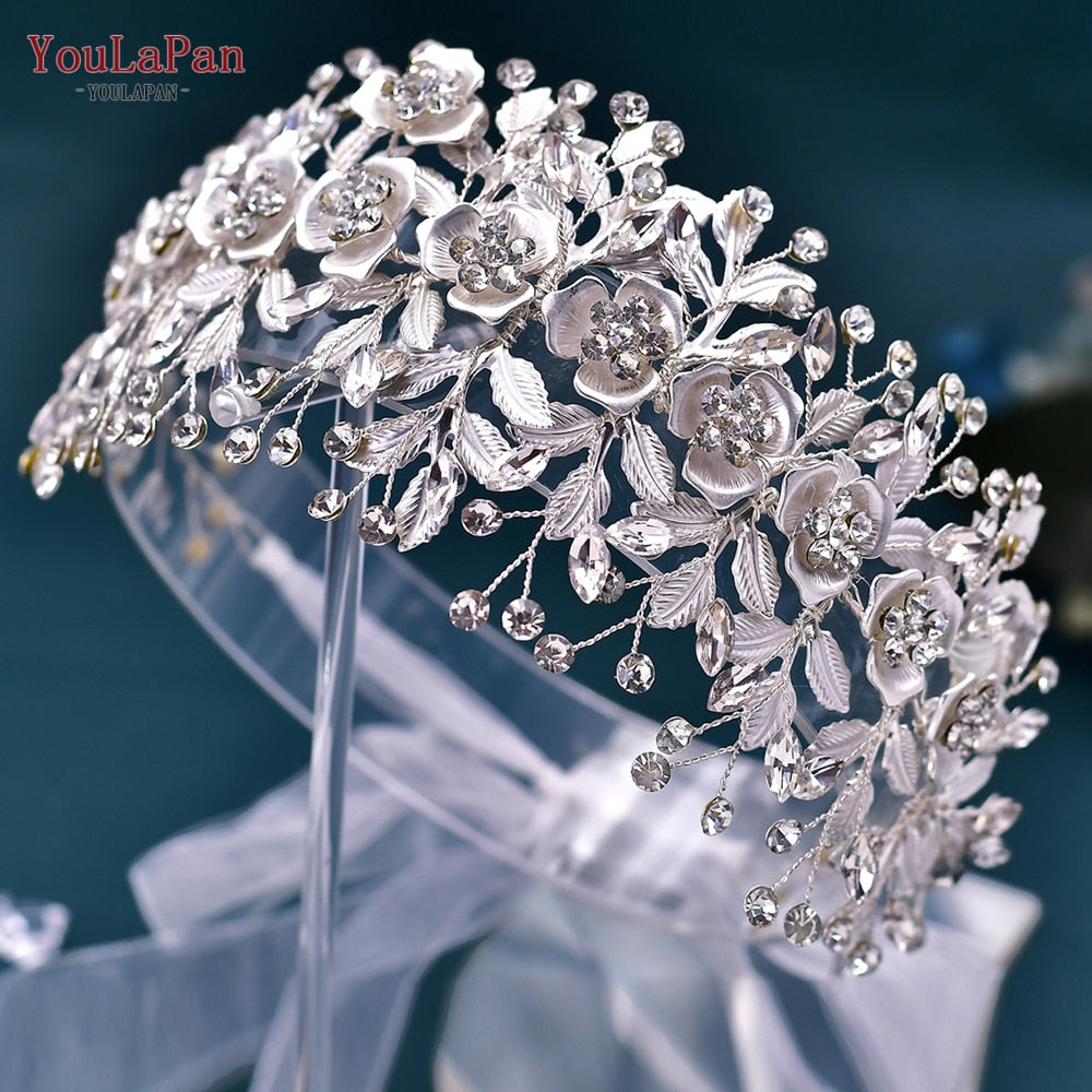 Cintura Fatta a Mano per Abiti da Sposa Elegante con Fiori in Lega e Cristalli, Accessorio Gioiello per la Vita delle Donne Sposa - Bridetobe.it