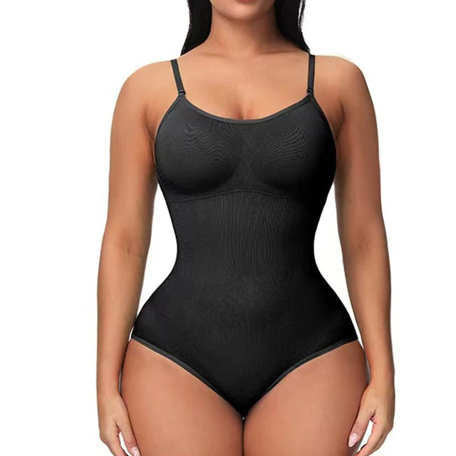 Set Body Shapewear a 2 pezzi - Modellatore per il corpo delle donne, controlla l'addome, snellisce le cosce e solleva il sedere