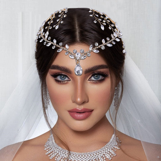 Tiara con strass e cristalli per accessori per capelli da sposa: eleganza regale per il tuo grande giorno" - Bridetobe.it